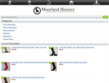 Tablet Screenshot of moorlandhosiery.com